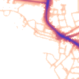 Daytime road noise heatmap for SW15 4JB