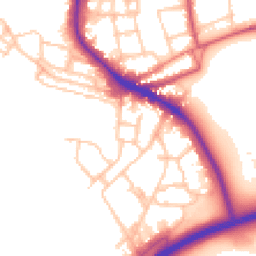 Daytime road noise heatmap for SW15 4JG