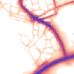 Daytime road noise heatmap for SW15 4JJ