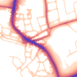 Daytime road noise heatmap for SW15 4JY