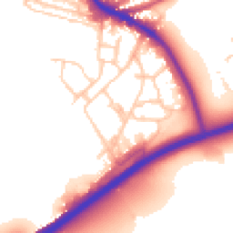 Daytime road noise heatmap for SW15 4LR