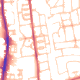 Daytime road noise heatmap for SW15 5AG