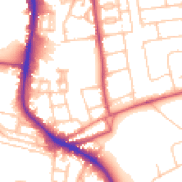 Daytime road noise heatmap for SW15 5BW