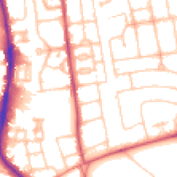 Daytime road noise heatmap for SW15 5BX