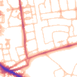 Daytime road noise heatmap for SW15 5DE