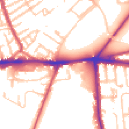 Daytime road noise heatmap for SW15 5FA
