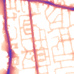 Daytime road noise heatmap for SW15 5HZ