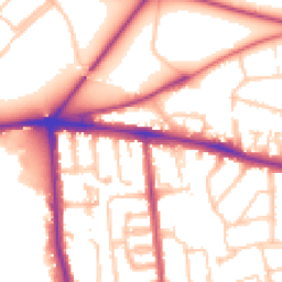 Daytime road noise heatmap for SW15 5QL
