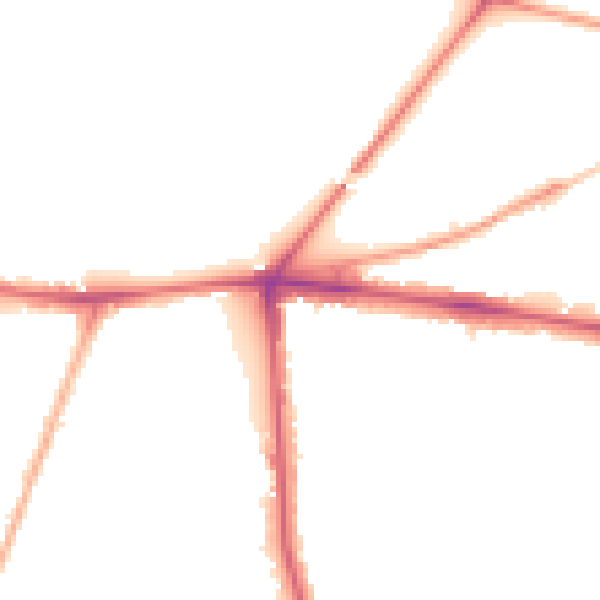 Night-time road noise heatmap for SW15 5QY