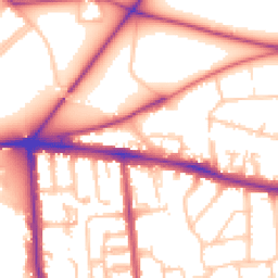 Daytime road noise heatmap for SW15 5RG