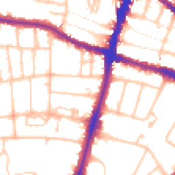 Daytime road noise heatmap for SW15 6ES