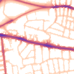 Daytime road noise heatmap for SW15 6JL