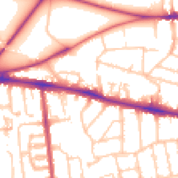 Daytime road noise heatmap for SW15 6JU