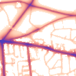 Daytime road noise heatmap for SW15 6LF
