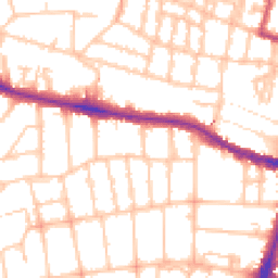 Daytime road noise heatmap for SW15 6NG