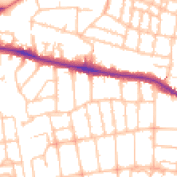 Daytime road noise heatmap for SW15 6NL