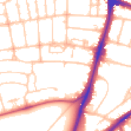 Daytime road noise heatmap for SW15 6RG