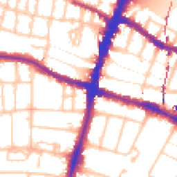 Daytime road noise heatmap for SW15 6SE