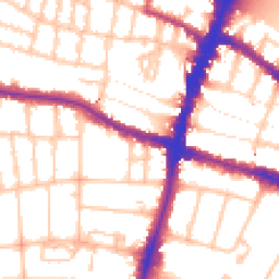 Daytime road noise heatmap for SW15 6SG