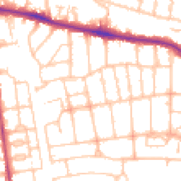 Daytime road noise heatmap for SW15 6UP