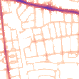 Daytime road noise heatmap for SW15 6UR