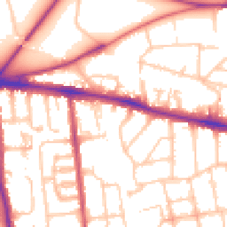 Daytime road noise heatmap for SW15 6XR