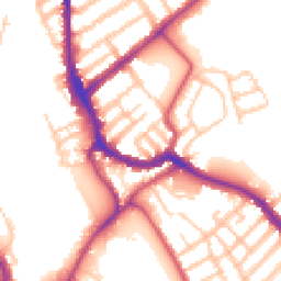Daytime road noise heatmap for SW17 0AA