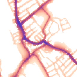 Daytime road noise heatmap for SW17 0AD