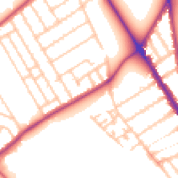 Daytime road noise heatmap for SW17 0AP
