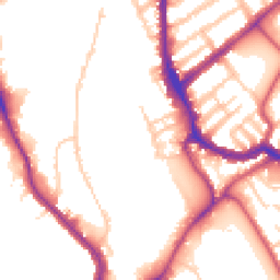 Daytime road noise heatmap for SW17 0AR