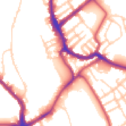Daytime road noise heatmap for SW17 0AY