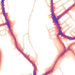 Daytime road noise heatmap for SW17 0BA