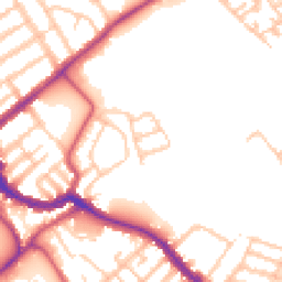 Daytime road noise heatmap for SW17 0BG