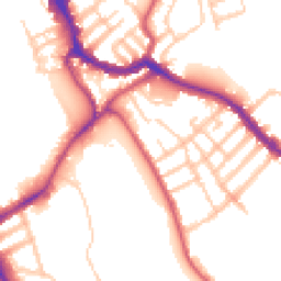 Daytime road noise heatmap for SW17 0BP
