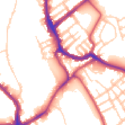 Daytime road noise heatmap for SW17 0BQ