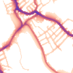 Daytime road noise heatmap for SW17 0BS