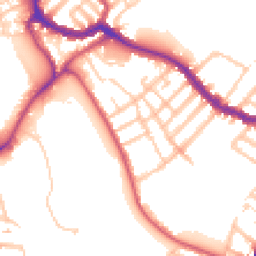 Daytime road noise heatmap for SW17 0BT