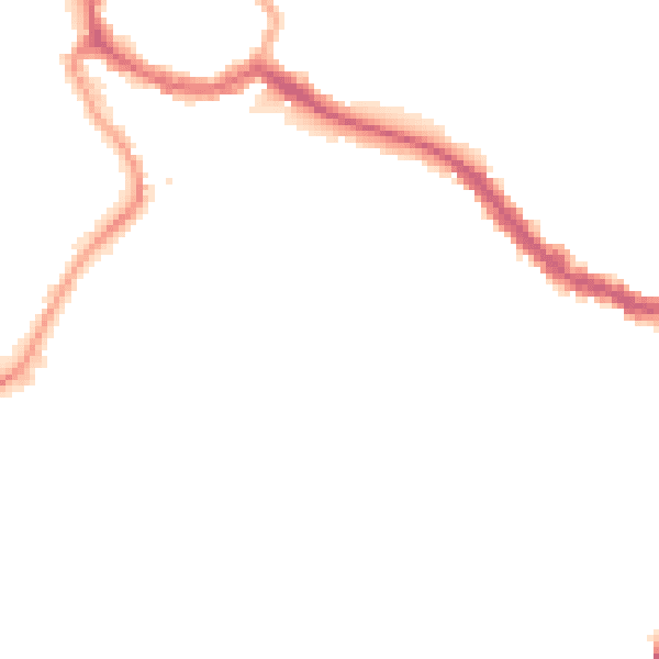 Night-time road noise heatmap for SW17 0BT
