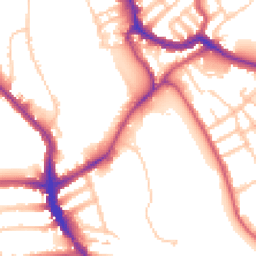 Daytime road noise heatmap for SW17 0BW