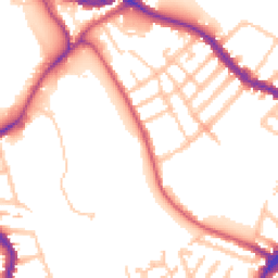 Daytime road noise heatmap for SW17 0BY