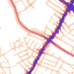 Daytime road noise heatmap for SW17 0DF