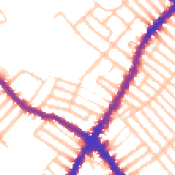 Daytime road noise heatmap for SW17 0DT