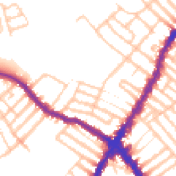 Daytime road noise heatmap for SW17 0DU