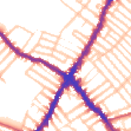 Daytime road noise heatmap for SW17 0ET