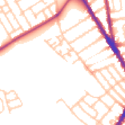 Daytime road noise heatmap for SW17 0FT