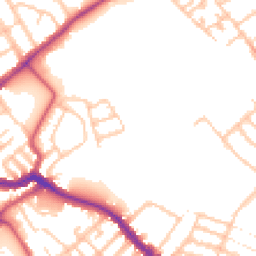 Daytime road noise heatmap for SW17 0GL
