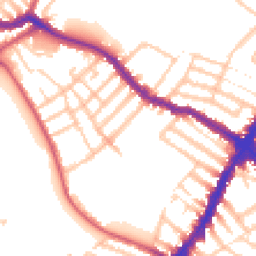 Daytime road noise heatmap for SW17 0HG