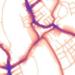 Daytime road noise heatmap for SW17 0HJ