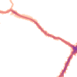 Night-time road noise heatmap for SW17 0JE