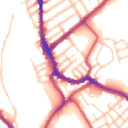 Daytime road noise heatmap for SW17 0JT